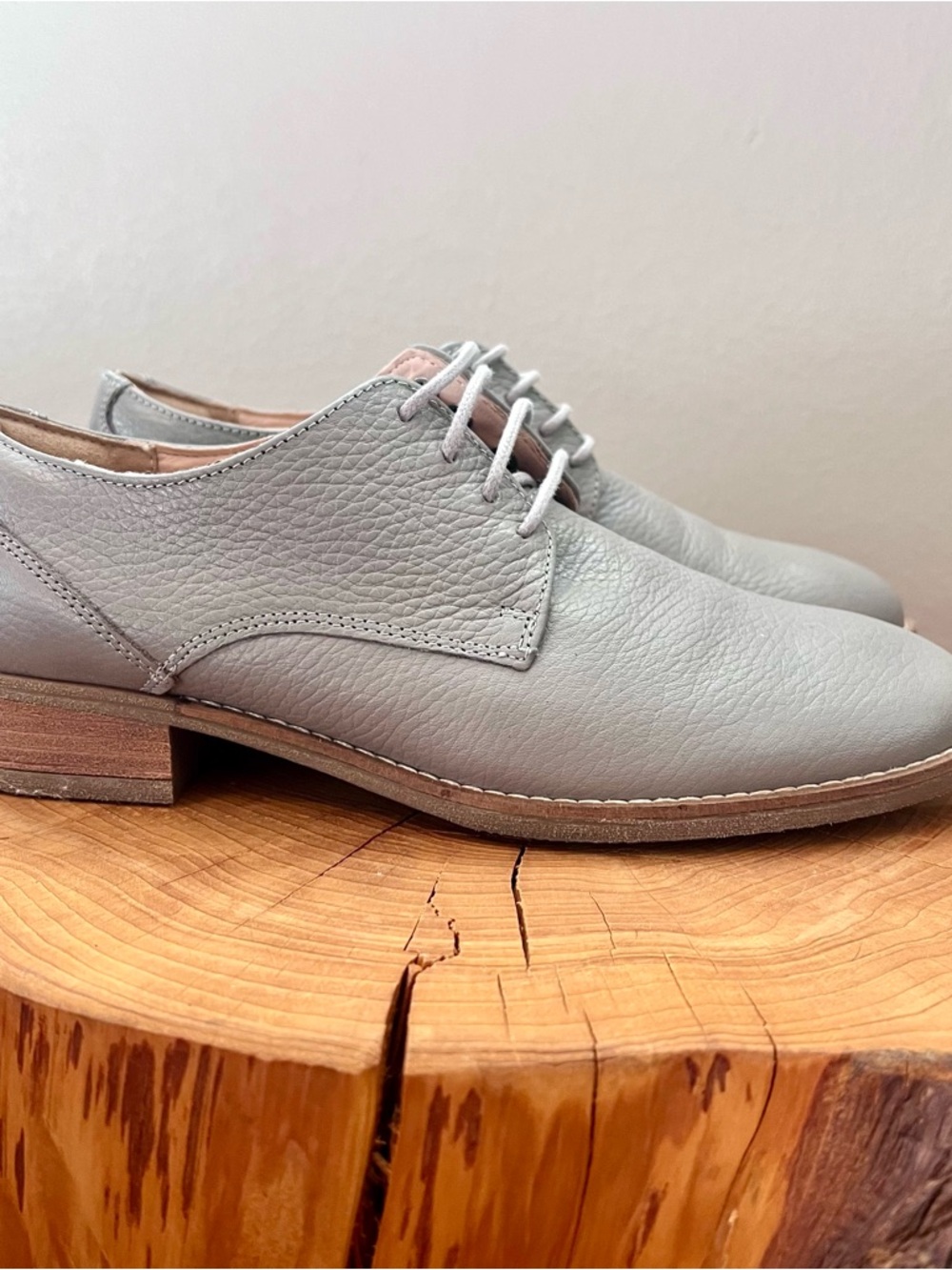 Clarks Netley Bloom Leather Gray Oxfords Lace Up Women’s US 7